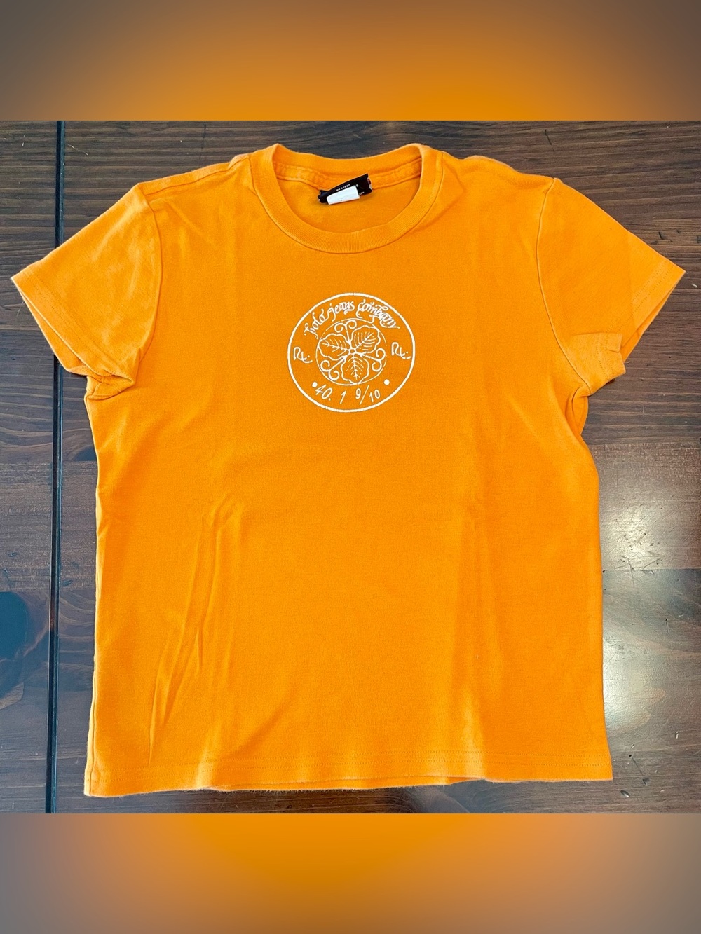 Vintage Polo Jeans Company Women’s T-Shirt - MEDIUM - Tangerine (Y2K)